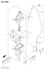 DF150A From 15003F-910001 (E01 E40)  2019 drawing FUEL VAPOR SEPARATOR (E40)