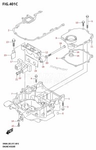 DF50A From 05004F-710001 (E03)  2017 drawing ENGINE HOLDER (DF60A:E03)