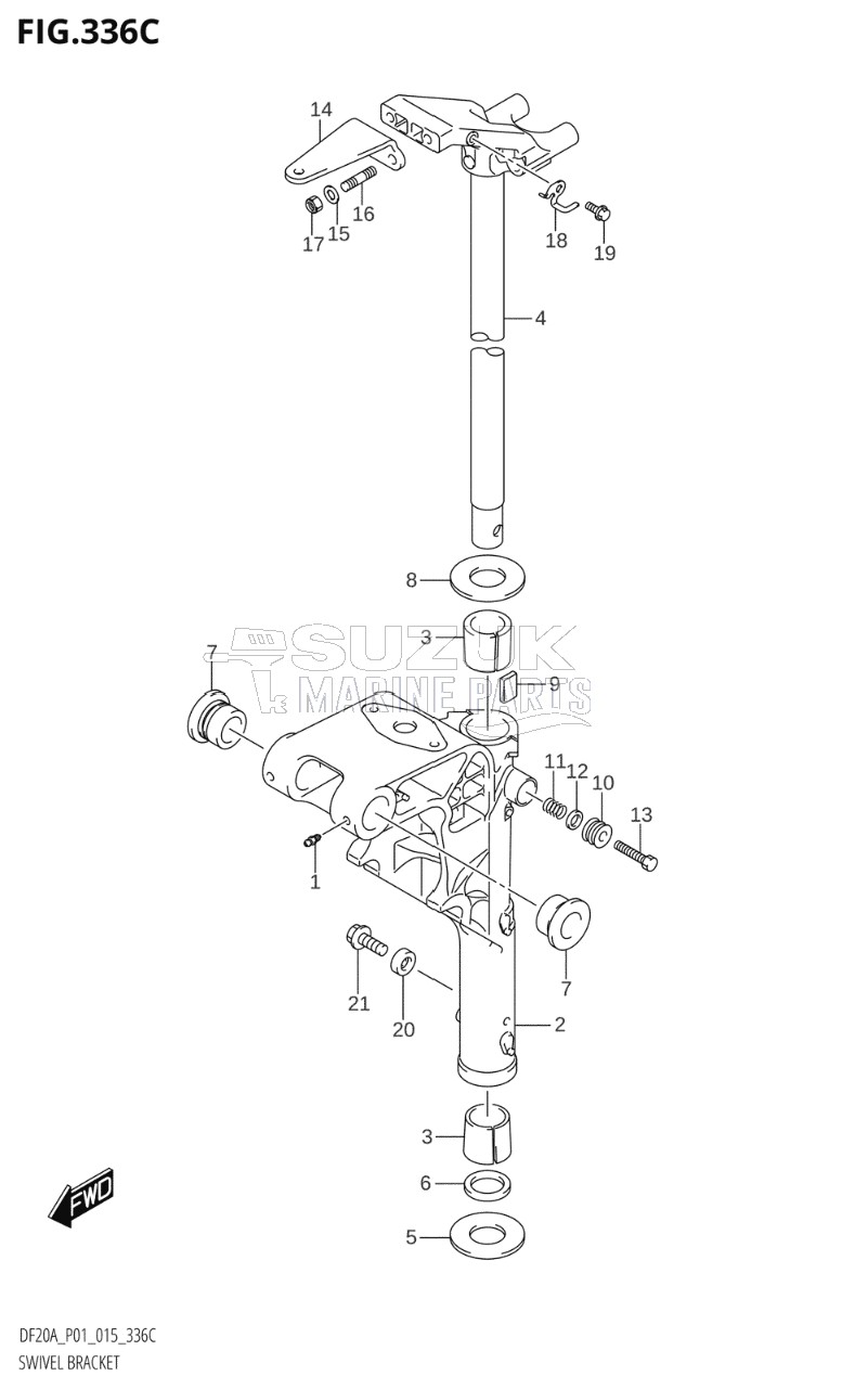 SWIVEL BRACKET (DF9.9BT:P01)