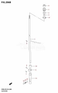 DF60A From 06003F-410001 (E03)  2014 drawing CLUTCH ROD (DF50A)