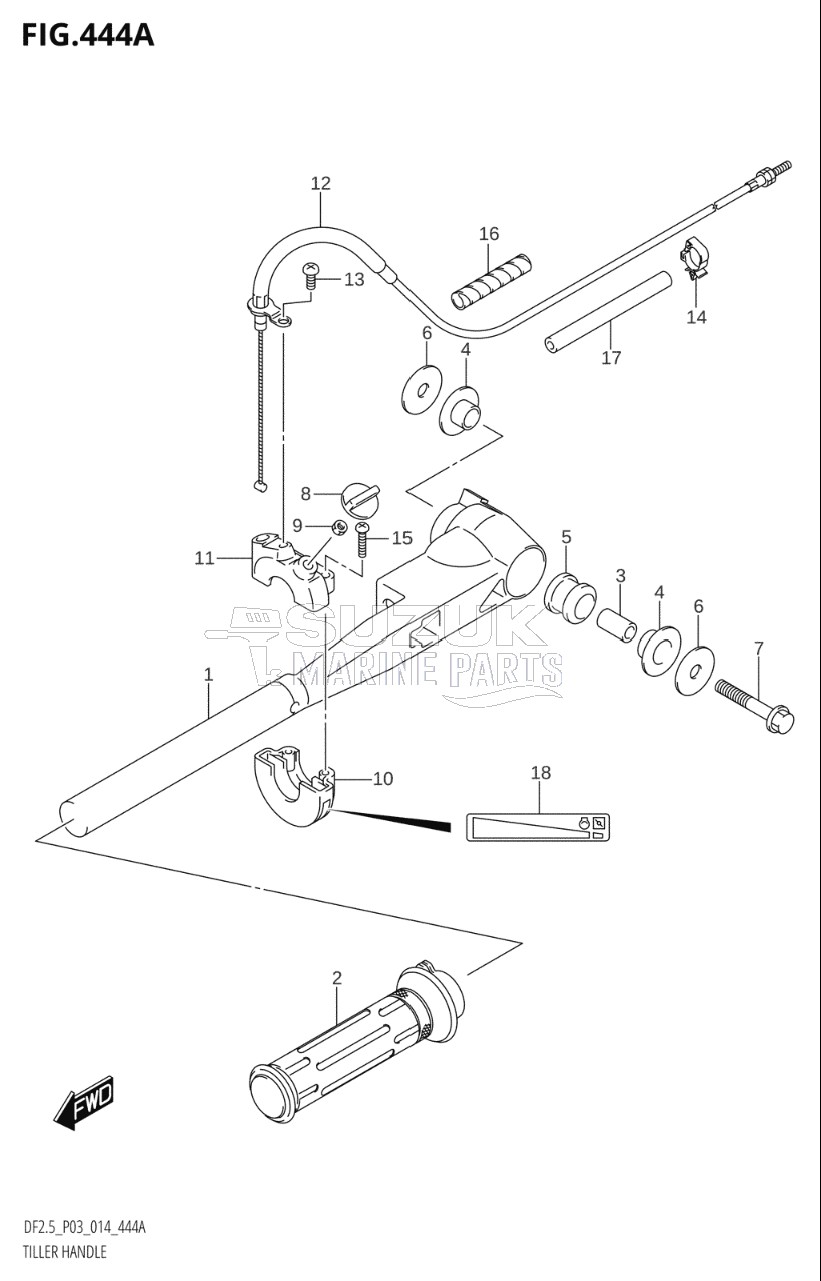 TILLER HANDLE