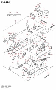 DF40A From 04003F-310001 (E01)  2013 drawing TILLER HANDLE (DF60AQH:E40)