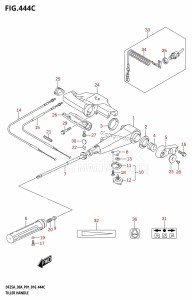 DF25A From 02504F-610001 (P01)  2016 drawing TILLER HANDLE (DF30A:P40)