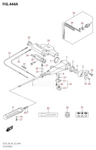 DF30A From 03003F-040001 (P01 P40)  2020 drawing TILLER HANDLE (DF25A,DF30AQ)