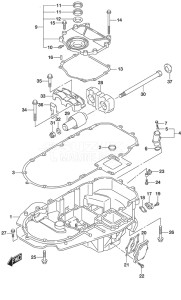 Outboard DF 200AP drawing Engine Holder