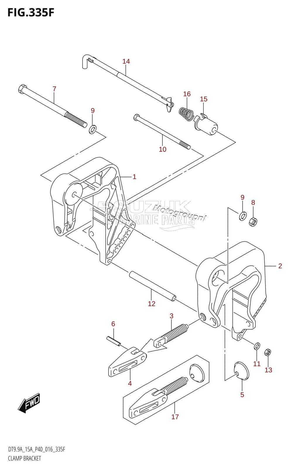 CLAMP BRACKET (DT15A:P40)