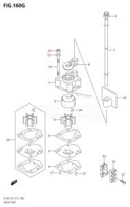 DF20A From 02002F-310001 (P01 P40)  2013 drawing WATER PUMP (DF20AR:P01)