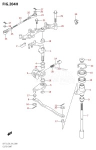 DF150Z From 15002Z-410001 (E03)  2014 drawing CLUTCH SHAFT (DF175ZG:E03)