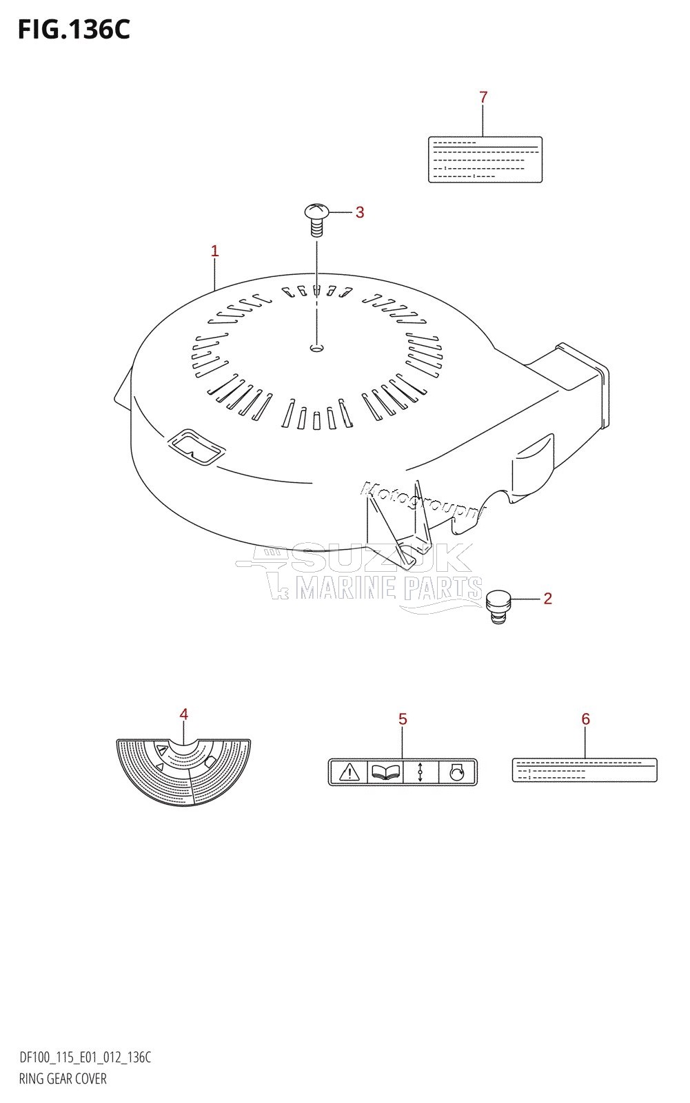 RING GEAR COVER (DF115T:E01)