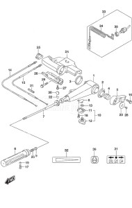 DF 25A drawing Tiller Handle