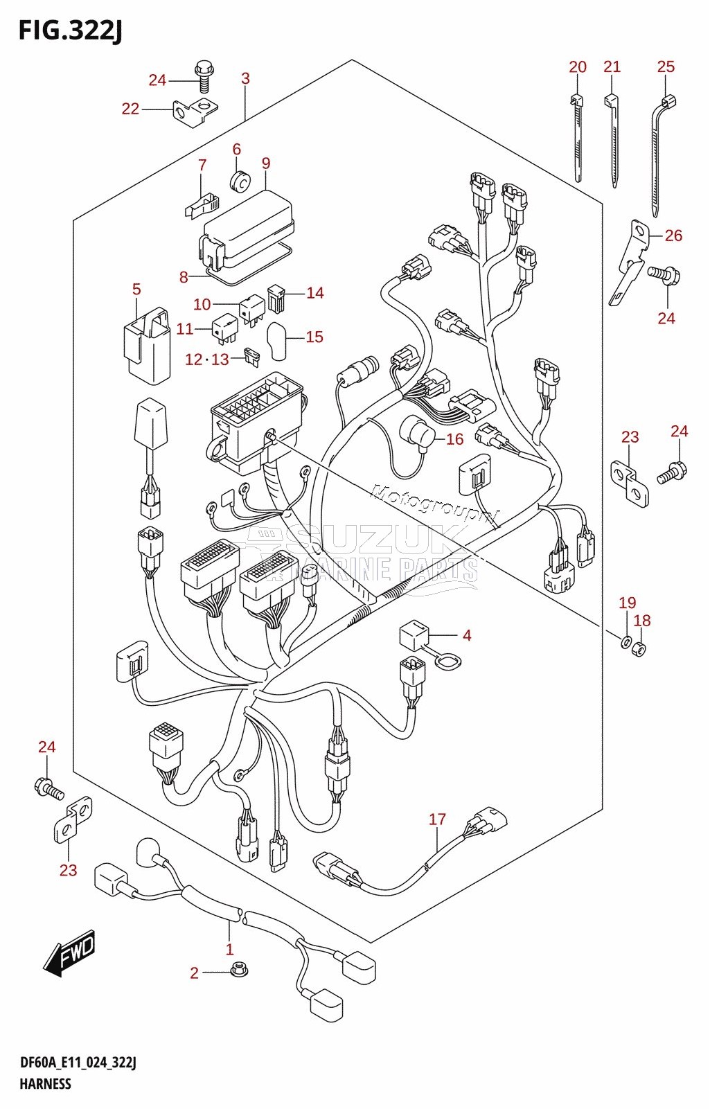 HARNESS (DF40AST,DF60A,DF60ATH,DF60AVT,DF60AVTH,DF40ASVT)