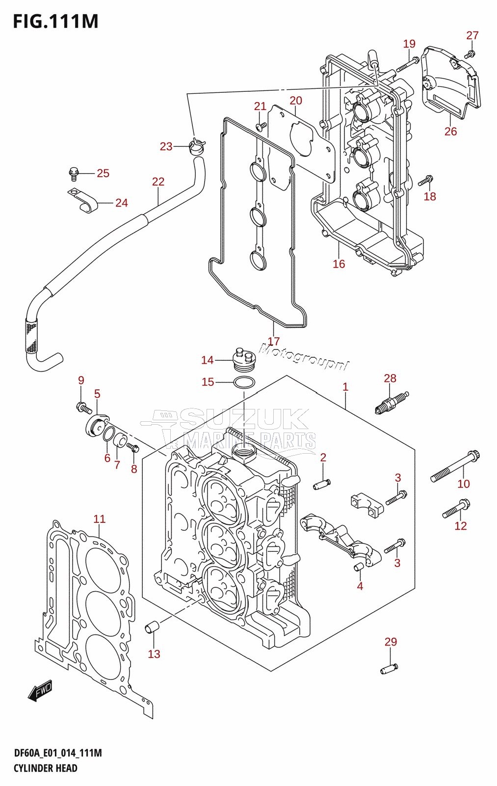 CYLINDER HEAD (DF60ATH:E40)