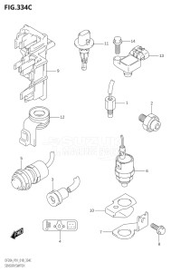 01504F-810001 (2018) 15hp P01-Gen. Export 1 (DF15A  DF15AT) DF15A drawing SENSOR / SWITCH (DF9.9BTH,DF20ATH)