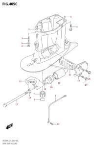 DF150AP From 15003P-910001 (E01 E40)  2019 drawing DRIVE SHAFT HOUSING (DF200AP:E01)