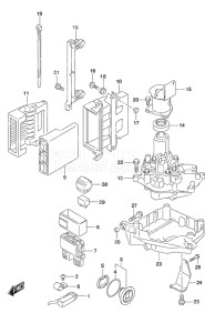 Outboard DF 350A drawing PTT Switch/Engine Control Unit