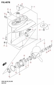 DF30A From 03003F-910001 (P01 P40)  2019 drawing GEAR CASE (DF25AT,DF25ATH,DF30A,DF30AT,DF30ATH)