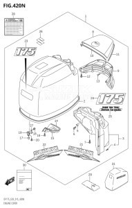 17502Z-510001 (2005) 175hp E03-USA (DF175ZG  DF175ZG) DF175ZG drawing ENGINE COVER (DF175Z:E03)