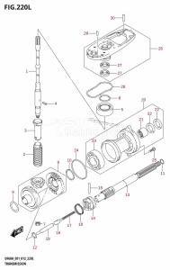 DF50A From 05003F-210001 (E01)  2012 drawing TRANSMISSION (DF60ATH:E40)