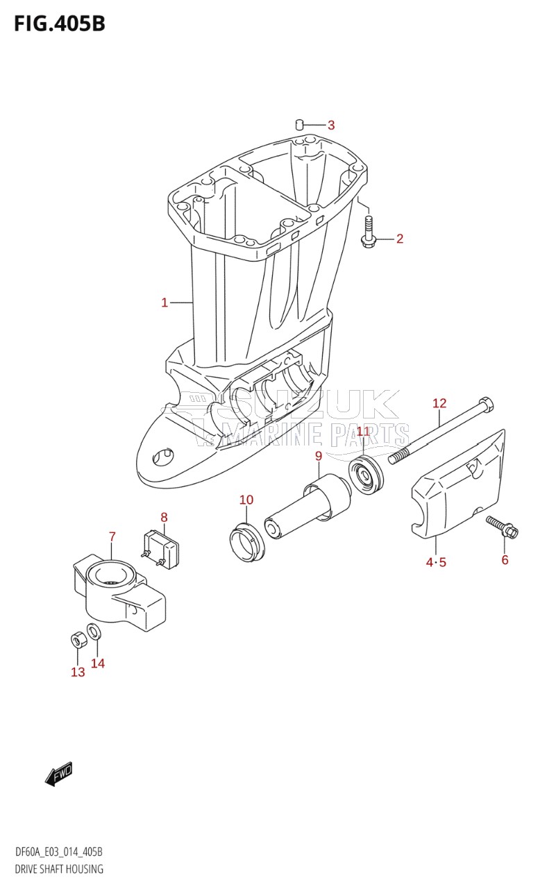 DRIVE SHAFT HOUSING (DF50A)