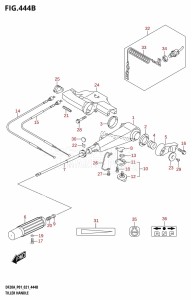 DF20A From 02002F-040001 (P40)  2020 drawing TILLER HANDLE (DF20A:P40)