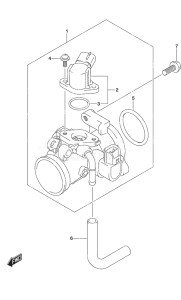 Outboard DF 20A drawing Throttle Body Remote Control