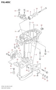 DT9.9A From 00993K-410001 (P36 P40)  2014 drawing DRIVE SHAFT HOUSING (DT9.9AK:P36)