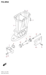 05003F-340001 (2023) 50hp E01-Gen. Export 1 (DF50AT  DF50ATH) DF50A drawing DRIVE SHAFT HOUSING ((DF40A,DF40AQH,DF40ATH,DF50A,DF50ATH,DF60ATH):E01,(DF40A,DF50A):E11)