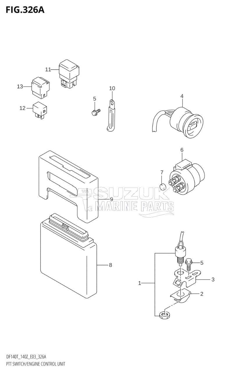 PTT SWITCH / ENGINE CONTROL UNIT (K2,K3)