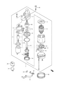 DF 40 drawing Starting Motor