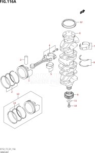 15001F-780001 (2007) 150hp E01 E40-Gen. Export 1 - Costa Rica (DF150TK7  DF150WTK7) DF150 drawing CRANKSHAFT