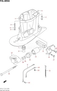 15002F-010001 (2010) 150hp E01 E40-Gen. Export 1 - Costa Rica (DF150TK10  DF150WTK10) DF150 drawing DRIVE SHAFT HOUSING