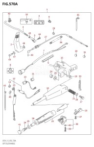 DF9.9 From 00992F-421001 (P03)  2004 drawing OPT:TILLER HANDLE (DF9.9R:K4)