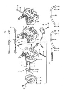 Outboard DT 55 drawing Carburetor