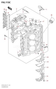 DF225T From 22503F-710001 (E03)  2017 drawing CYLINDER BLOCK (DF225T:E03)