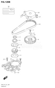 00801F-140001 (2021) 8hp E01 P01-Gen. Export 1   - (DF8A   DF8AR  DF8AR) DF8A drawing TIMING BELT ((DF8A,DF9.9A):023)