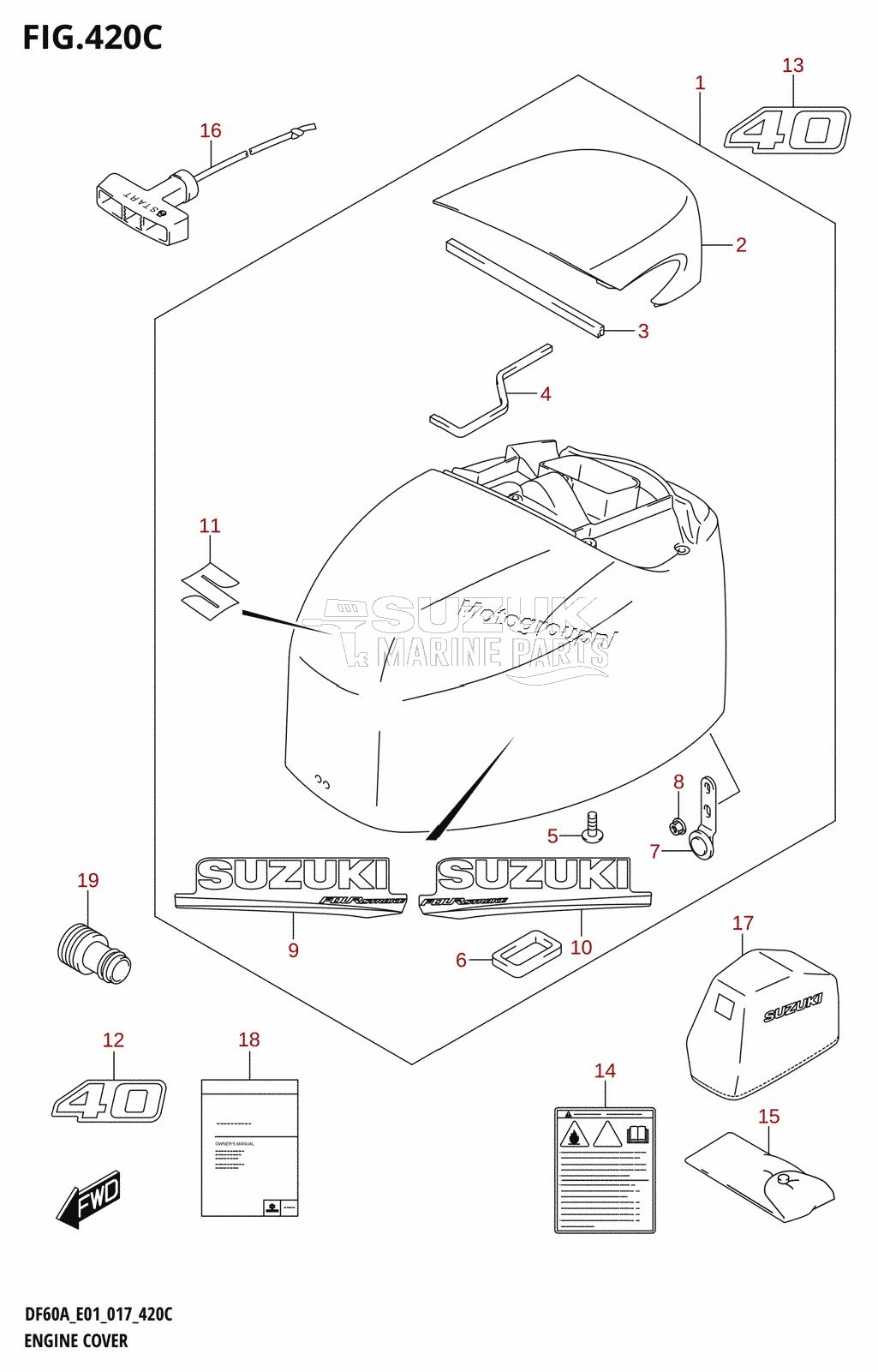 ENGINE COVER (DF40ATH:E01)