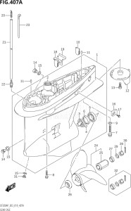 20003P-910001 (2019) 200hp E03-USA (DF200AP) DF200AP drawing GEAR CASE