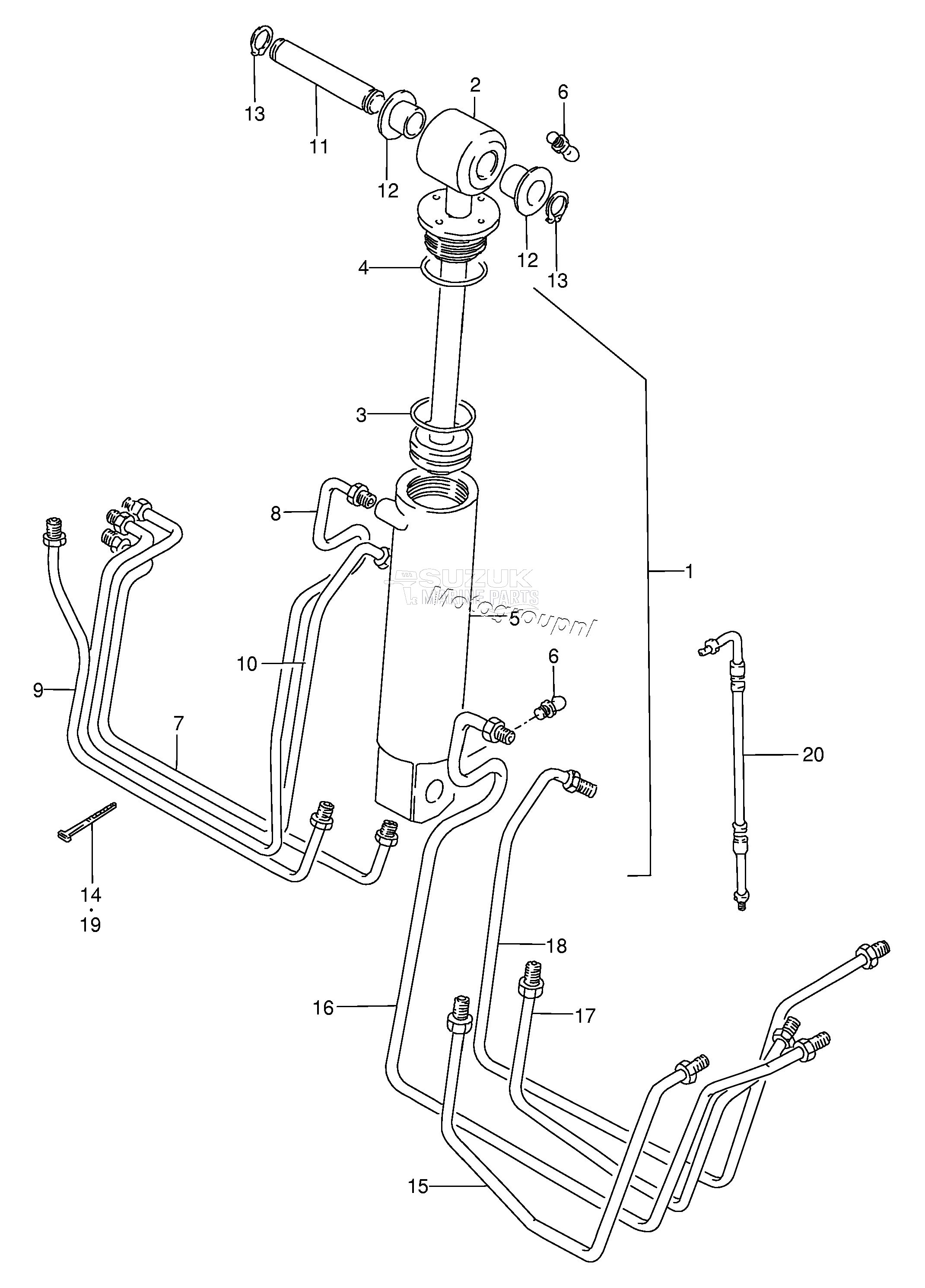 TILT CYLINDER (TC,WT ~MODEL:94)