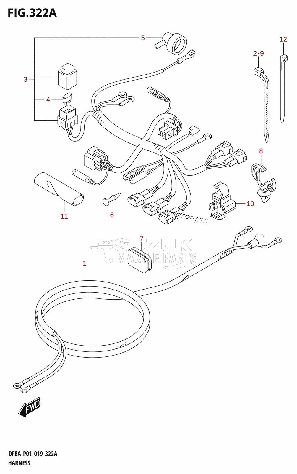 HARNESS (DF8A,DF9.9A)