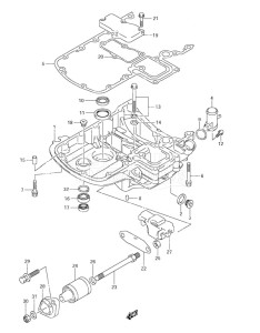 Outboard DF 115 drawing Engine Holder (S/N 681518 & Newer)