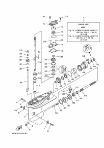 40XMH drawing PROPELLER-HOUSING-AND-TRANSMISSION-1