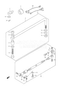 Outboard DF 70 drawing Drag Link