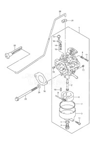 Outboard DF 6 drawing Carburetor