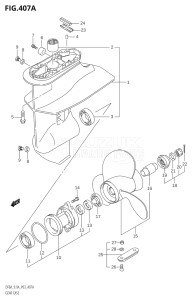 00994F-010001 (2010) 9.9hp P03-U.S.A (DF9.9A   DF9.9ARK10) DF9.9A drawing GEAR CASE