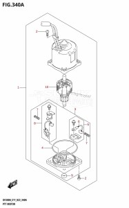 DF300A From 30002P-240001 (E11)  2022 drawing PTT MOTOR (X-TRANSOM,XX-TRANSOM)