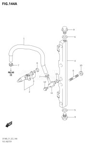 11506F-340001 (2023) 115hp E11 E40-Gen. Export 1-and 2 (DF115BT) DF115BT drawing FUEL INJECTOR (E11)