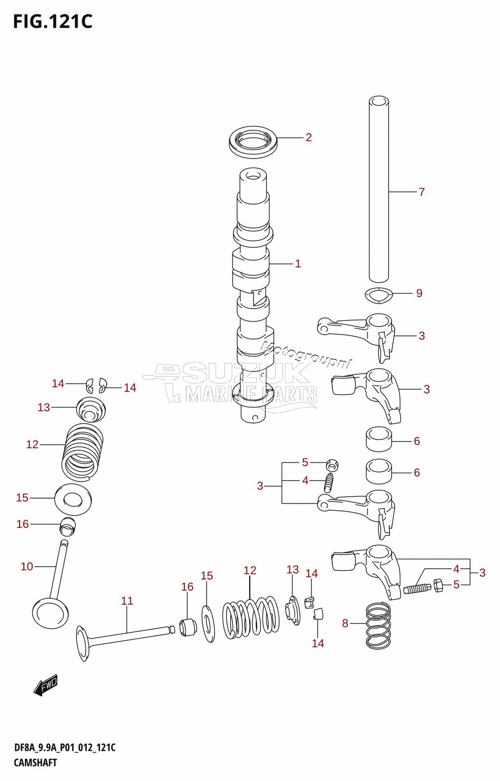 CAMSHAFT (DF9.9A:P01)