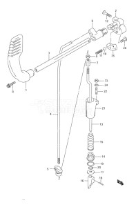 DF 9.9 drawing Clutch S/N 651001 to 652500