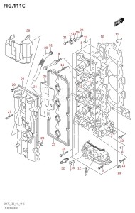 DF175T From 17502F-510001 (E03)  2015 drawing CYLINDER HEAD (DF150Z:E03)