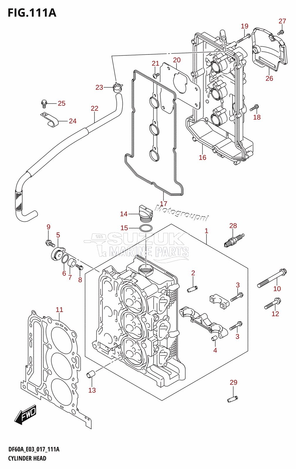 CYLINDER HEAD (DF40A:E03)